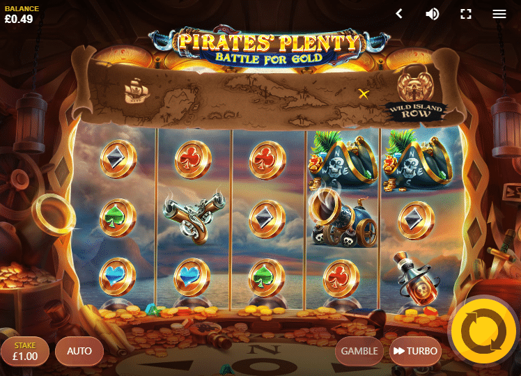 Pirates Plenty Battle For Gold Slot Review Red Tiger Gaming Base Game Visuals Art Work