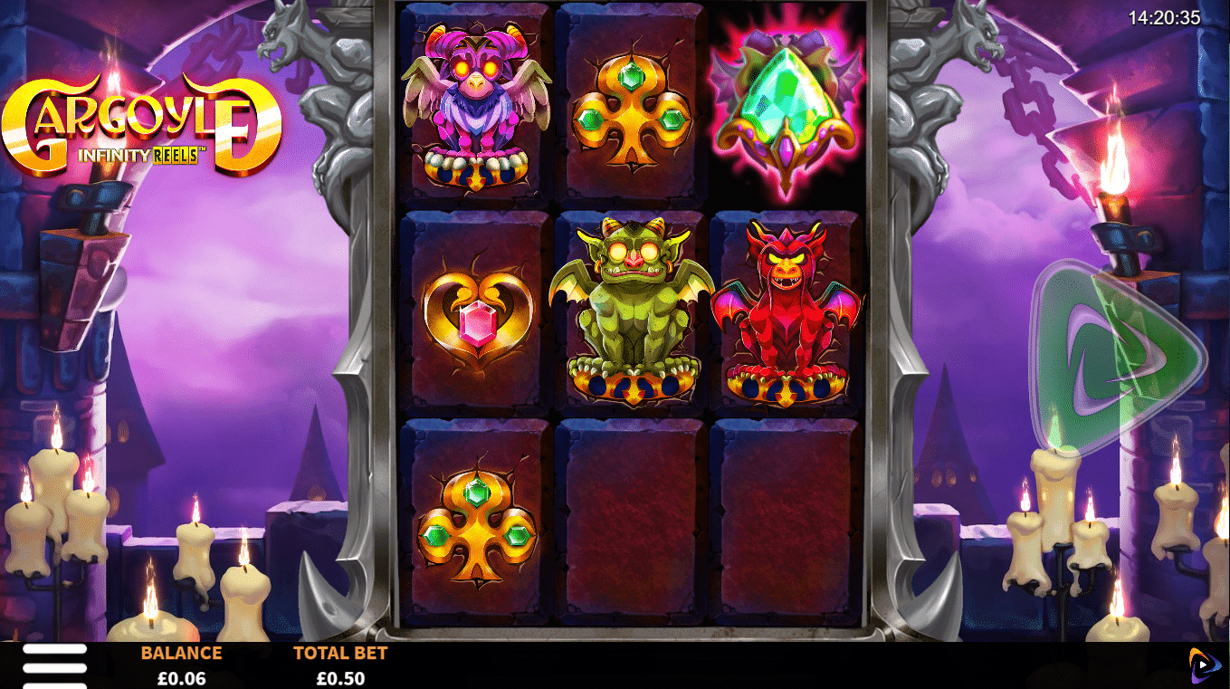 Gargoyle Infinity Reels Slot Review Boomerang Studios Chipmonkz Slots