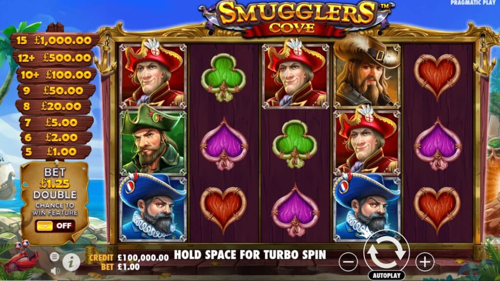 Smuggler's Cove Slot Review Pragmatic Play Casino Visuals Symbols Bonus Volatile