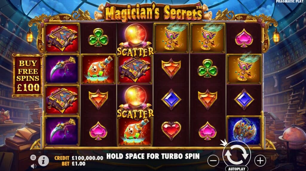 Magician's Secrets Slot Review Pragmatic Play Casino Christmas Slots Bonus Volatile Symbols