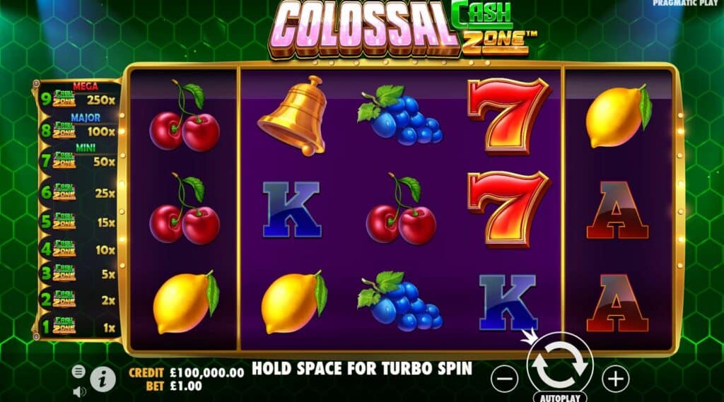 Colossal Cash Zone Slot Review Pragmatic Play Casino Visuals Bonus Free Spins Multiplier Volatile