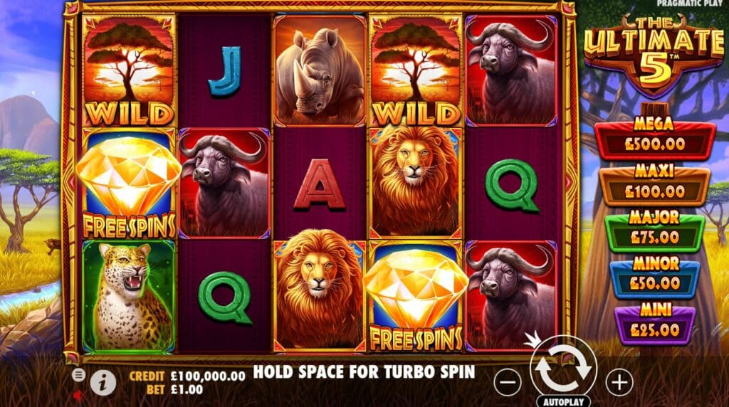 The Ultimate 5 Slot Review Pragmatic Play Visuals Symbols Casino Volatile Free Spins Jackpot