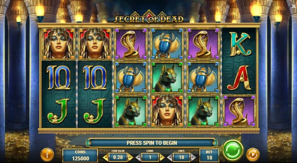 Secret Of Dead Slot Review Play'n Go Casino Visuals Symbols Free Spins Wild Wilds Volatile