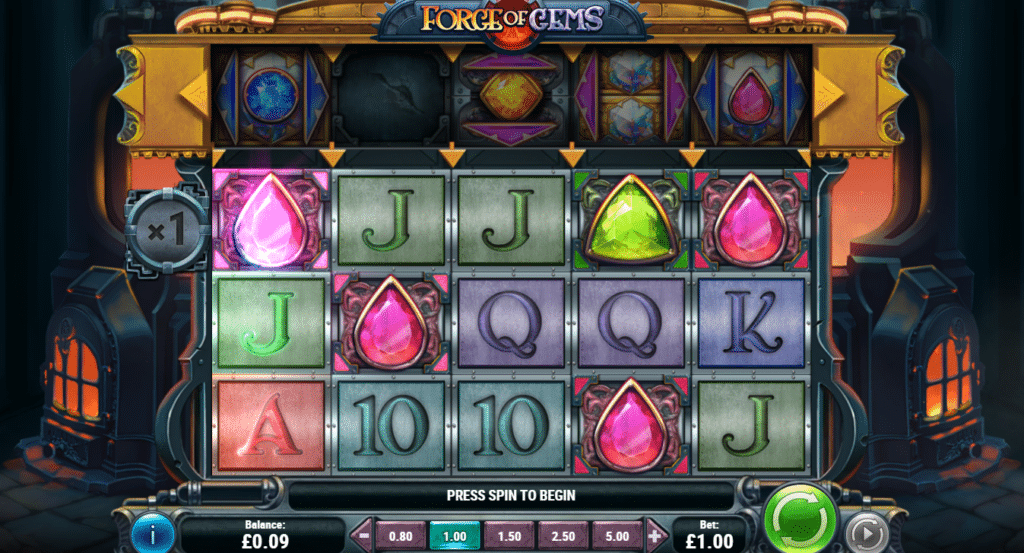 Forge Of Gems Slot Review Play'n Go Casino Visuals Volatile Bonus Scatter Wild Wilds