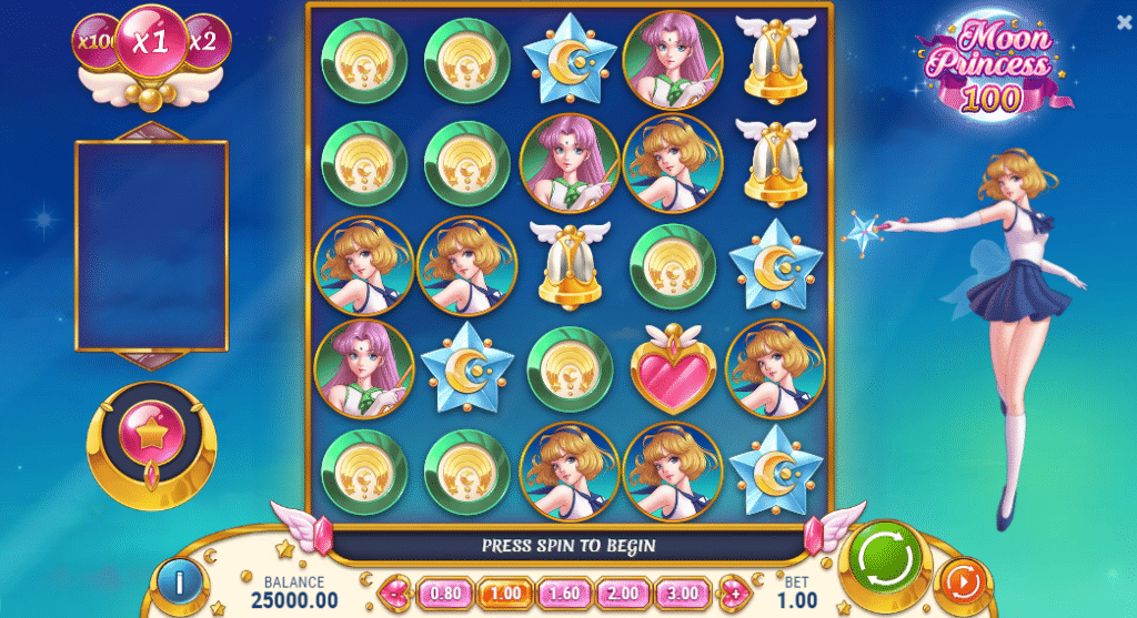 Moon Princess 100 Slot Review Play'n Go Volatile Symbols Bonus Free Spins Scatter Wild Wilds