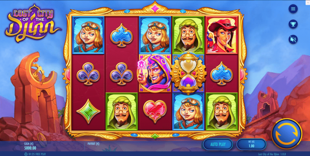 Lost City Of The Djinn Slot Review Thunderkick Slots Casino Volatile Bonus Scatter Djinn Spins Wild