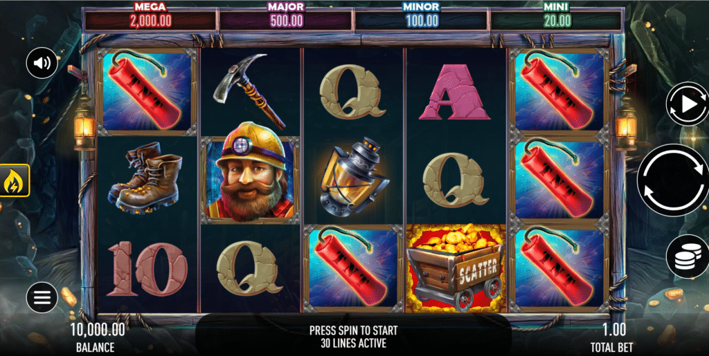 Max Miner Slot Review GameBeat Bonus Scatter Respin Free Spin Multiplier Jackpot