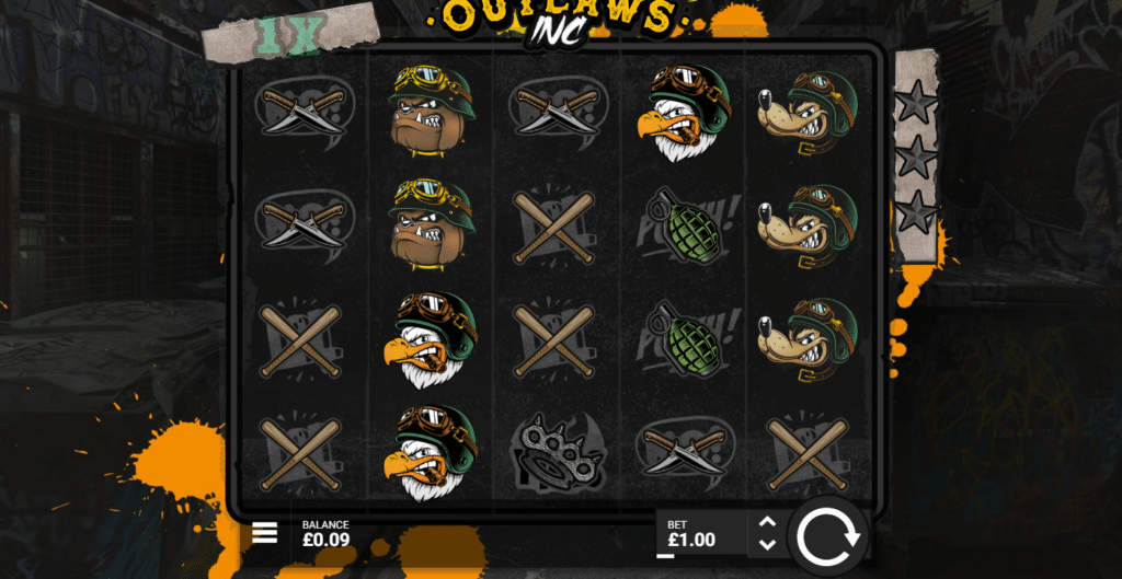 Outlaws Inc Slot Review Hacksaw Gaming Visuals Symbols Base Bonus Scatter Wilds