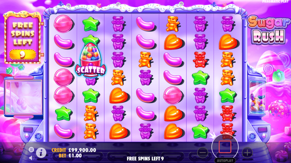 Sugar Rush Slot Review Pragmatic Play Visuals Volatile Bonus Scatter Cluster Symbols