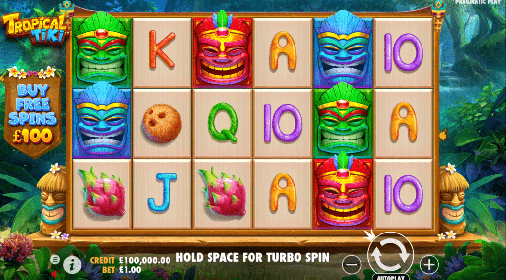 Tropical Tiki Slot Review Pragmatic Play Visuals Bonus Volatile Symbols Free Spins Wild Multiplier