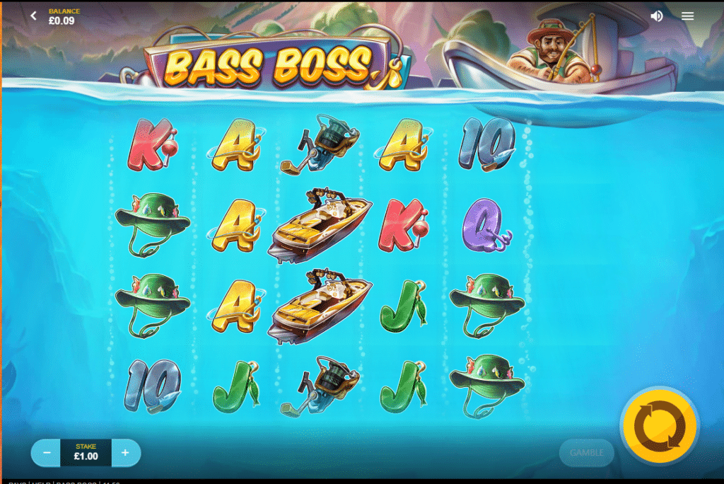 Bass Boss Slot Review Red Tiger Gaming Visuals Symbols Bonus Free Spins Fish Symbol Multiplier