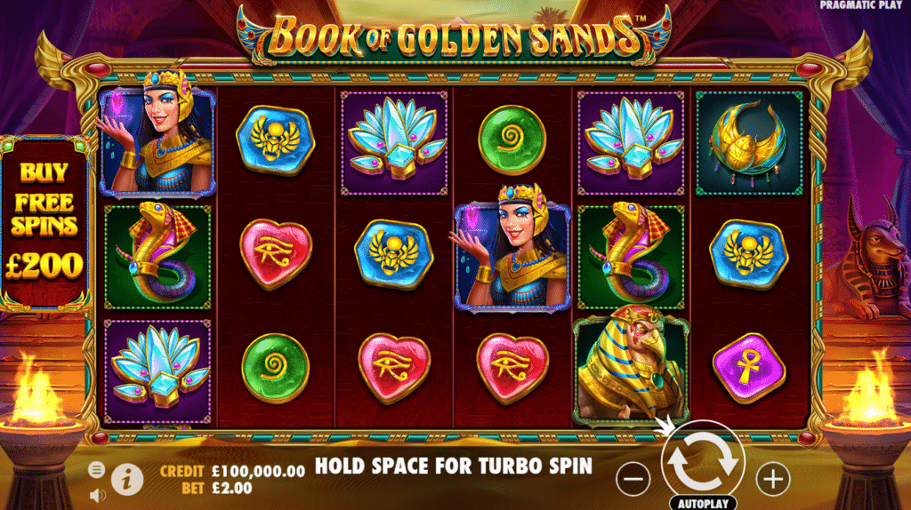 Book Of Golden Sands Slot Review Pragmatic Play Visuals Symbols Bonus Volatile Special Expansion Free Spin