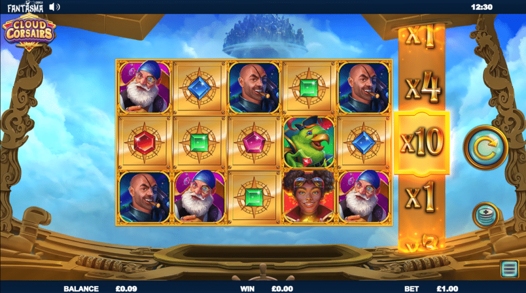 Cloud Corsairs Slot Review Fantasma Games Visuals Symbols Bonus Pay Table Casino