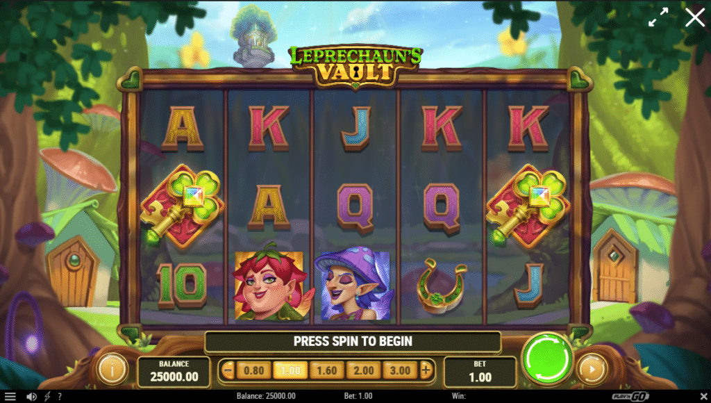 Leprechaun's Vault Slot Review Play'n Go Visuals Symbols Bonus Free Spins Volatile