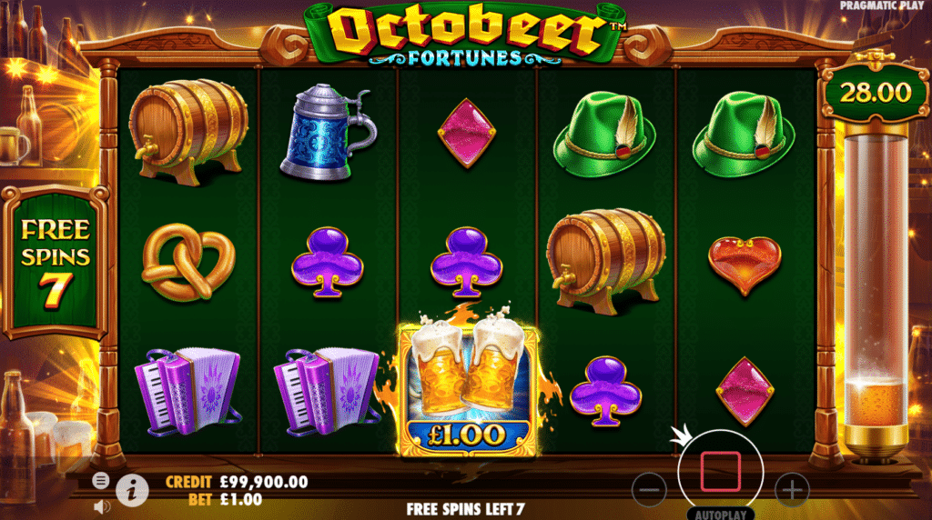 Octobeer Fortunes Slot Review Pragmatic Play Visuals Symbols Bonus Volatile Free Spin Wild