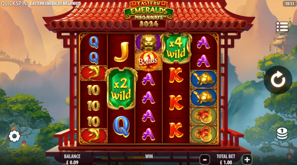 Eastern Emeralds Megaways Slot Review Quickspin Casino Visuals Symbols Bonus Gamble Free Spins