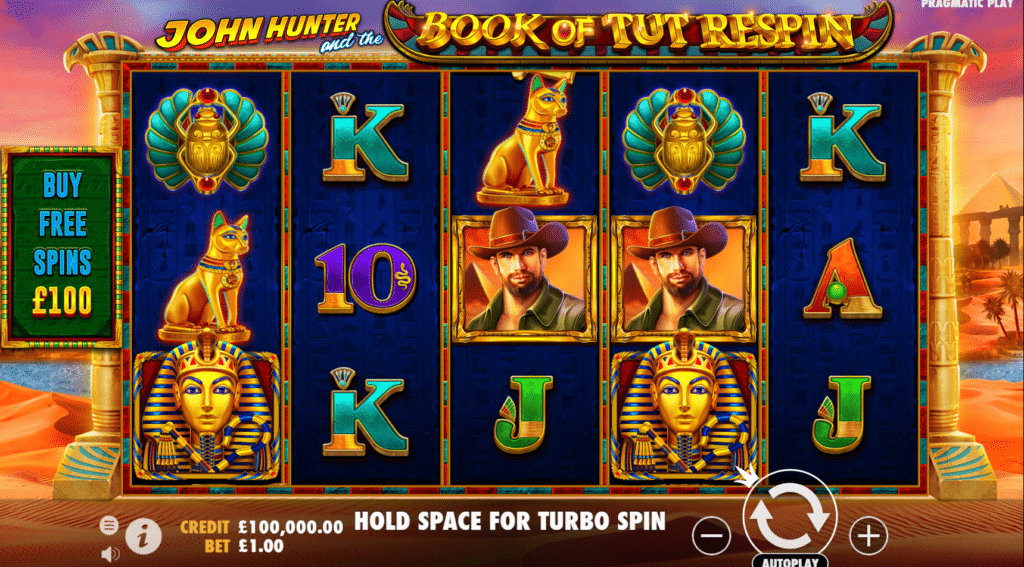 John Hunter And The Book Of Tut Respin Slot Review Pragmatic Play Visuals Symbols Volatile Free Spin Spins Mystery Symbol Pay Table