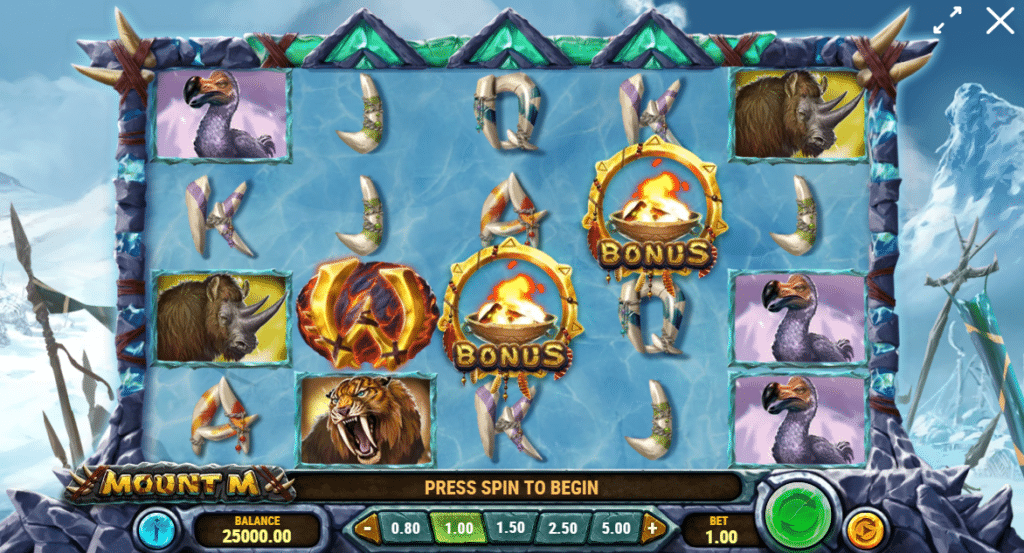 Mount M Slot Review Play'n Go Featured Image Slots Symbols Volatile Free Spins  Bonus Wilds