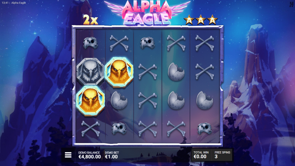 Alpha Eagle Slot Review Hacksaw Gaming Visuals Symbols Bonus Free Spin Spins Wild Wilds ReSpin