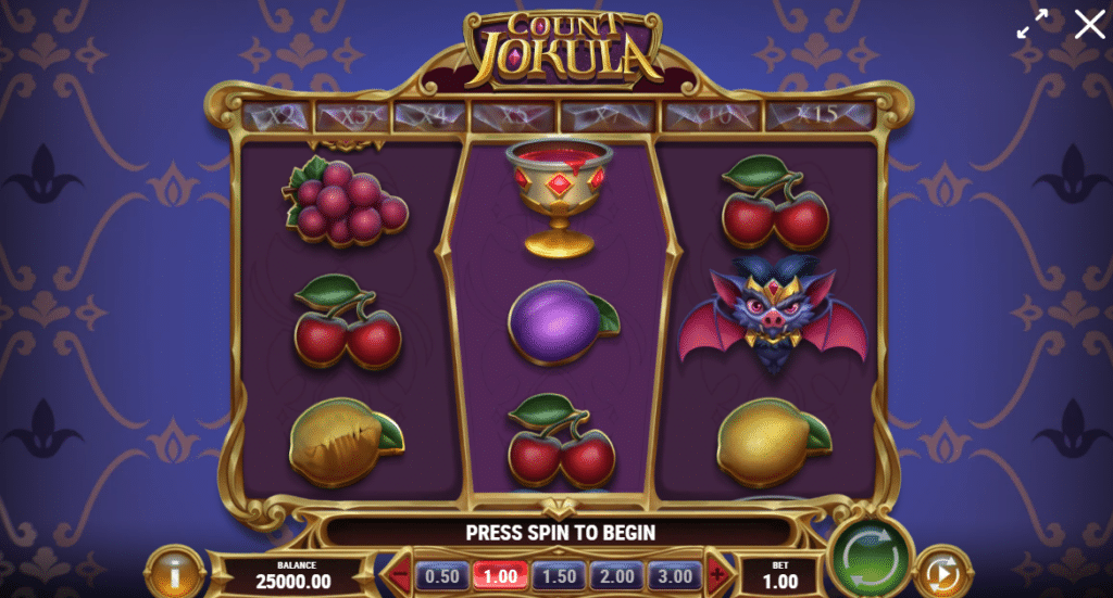 Count Jokula Slot Review Play'n Go Visuals Symbols Bonus Volatile Respin Wild Shpeshifter Respins Of Evil Casino