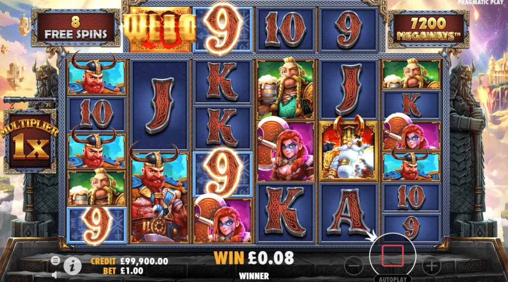 Fury Of Odin Megaways Slot Review Pragmatic Play Slots Casino Featured Title Image Bonus Mega Scatter Free Spins Ante Bet Ways Multiplier