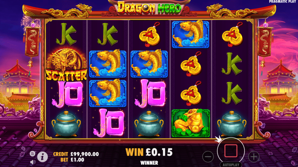 Dragon Hero Slot Review Pragmatic Play Visuals Symbols Bonus Free Spin Wild Super Retrigger