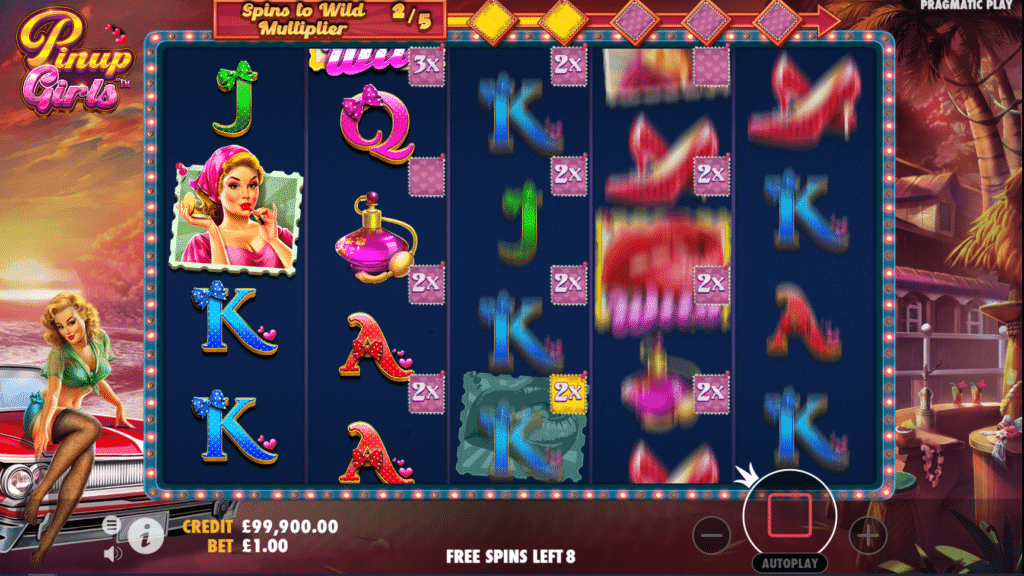 Pinup Girls Slot Review Pragmatic Play Featured Title Image Slots Casino Bonus Free Spins Volatile