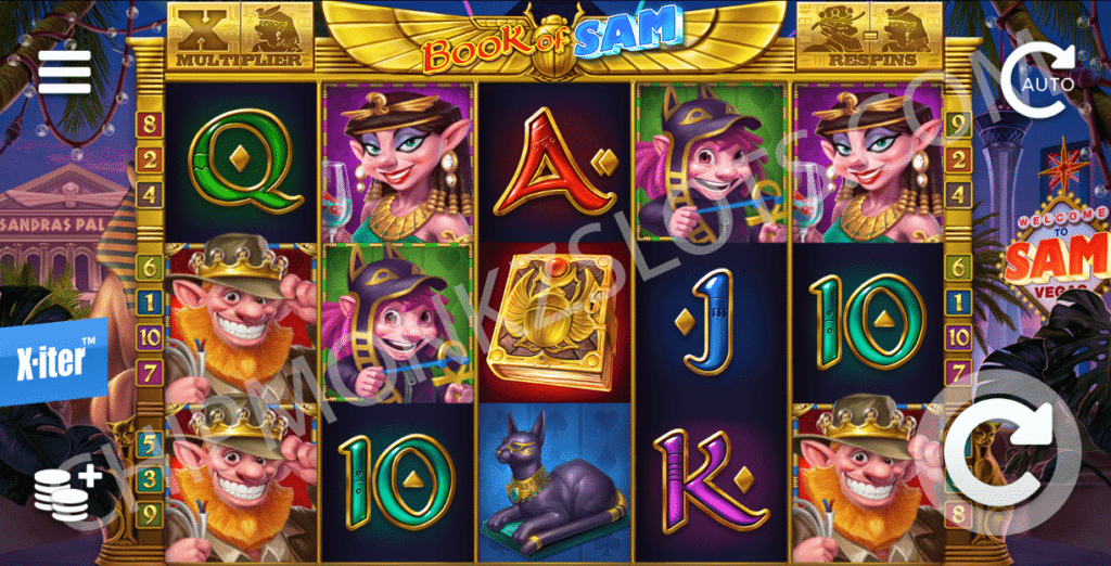 Book Of Sam Slot Review ELK Studios Slots Casino Bonus Free Spin Expanding Volatile Respin