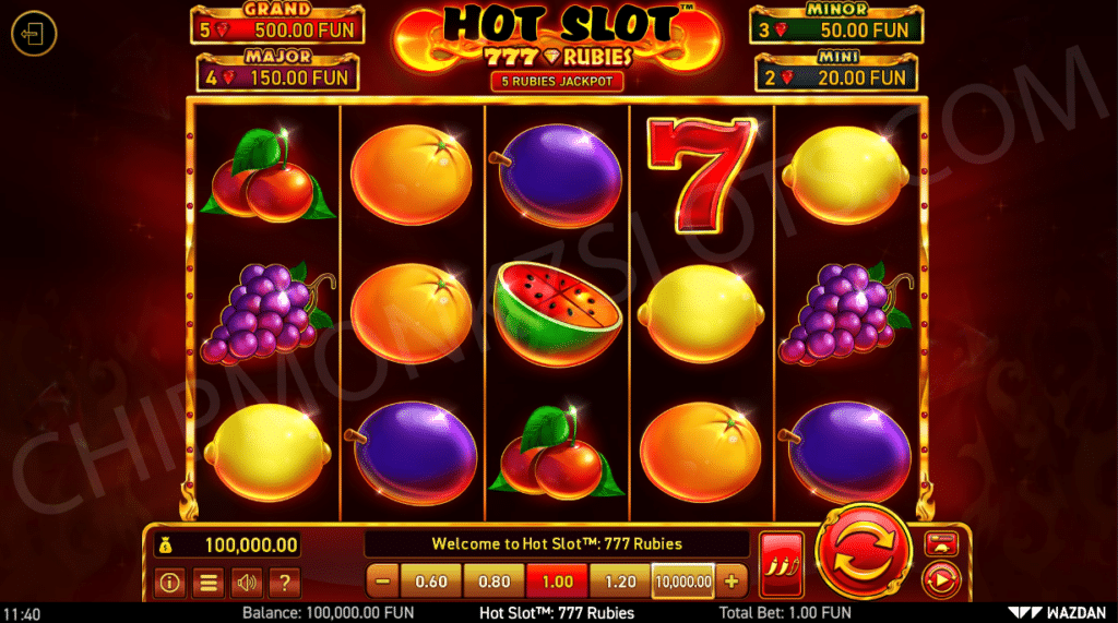 Hot Slot™ 777 Rubies Slot Review Wazdan Slots Casino Bonus Jackpot Ruby Rubies