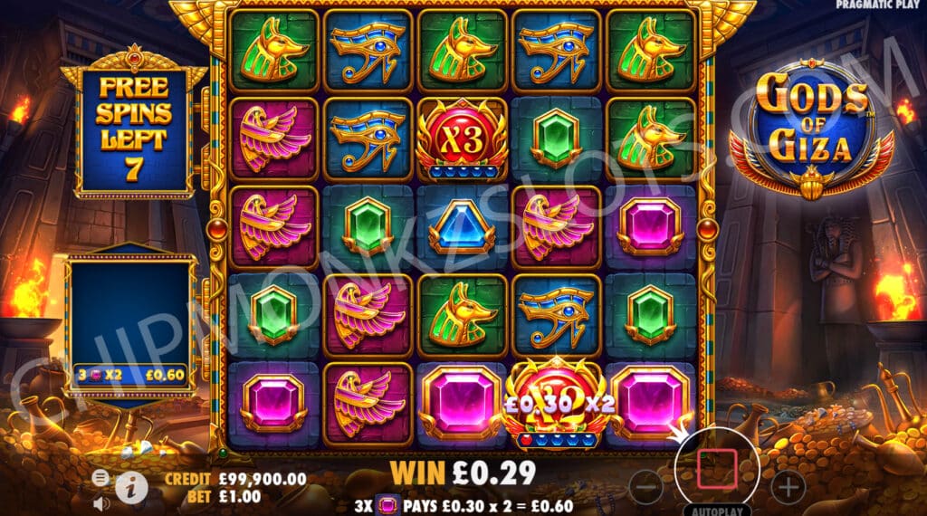 Gods Of Giza Pragmatic Play Casino Slots Volatile Bonus Buy Free Spins Wild Multiplier Tumble