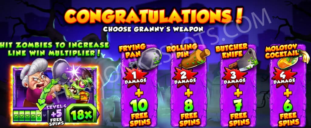 Granny vs Zombies PearFiction Studios Slot Review LockNWin Bonus Buy Walking Wild Multiplier Jackpot Wheel Progressive Coins Respin Micro Mini Minor Major Mega