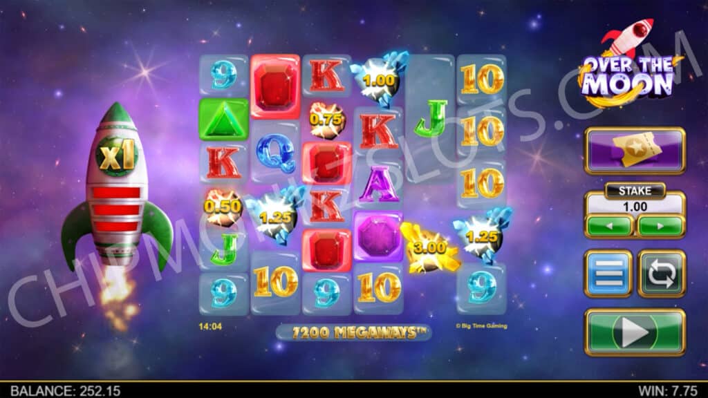 Over The Moon Big Time Gaming Megaways Bonus Buy Win Exchange Rocket Meteor Prize Free Spins