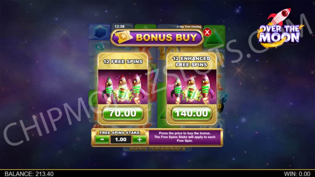 Over The Moon Big Time Gaming Megaways Bonus Buy Win Exchange Rocket Meteor Prize Free Spins