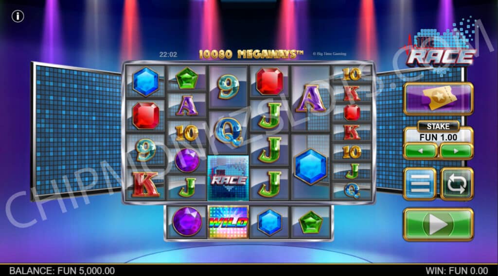 The Race Megaways Big Time Gaming Slots Casino Free Spins Heart Eliminator Bonus Buy