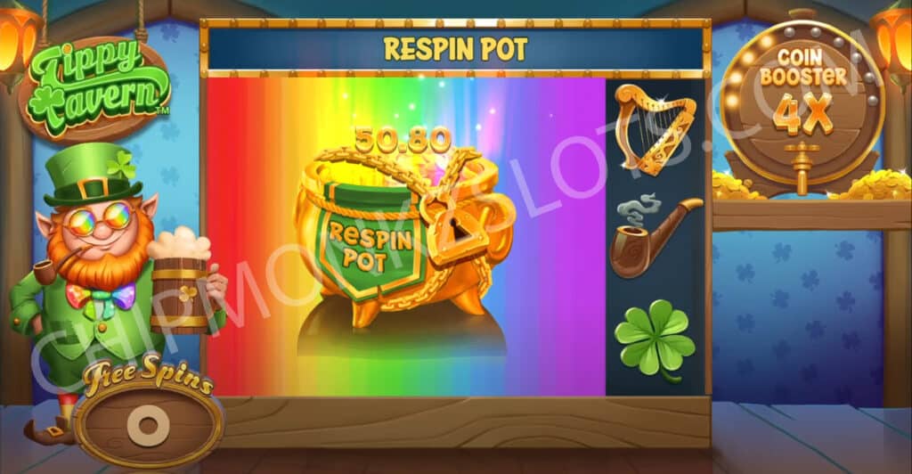 Tippy Tavern Slot Review Snowborn Games Casino Bonus Coin Booster Happy Hour Bonus Coin Symbol Value Free Spins Multiplier Respin Pot