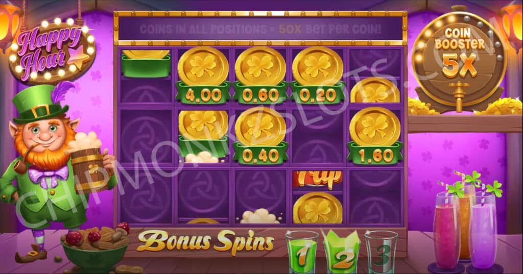 Tippy Tavern Slot Review Snowborn Games Casino Bonus Coin Booster Happy Hour Bonus Coin Symbol Value Free Spins Multiplier Respin Pot