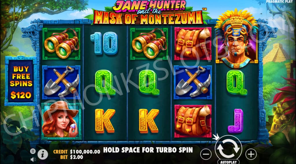 Jane Hunter And The Mask Of Montezuma Pragmatic Play Volatile Bonus Free Spins Bonus Cash Prize