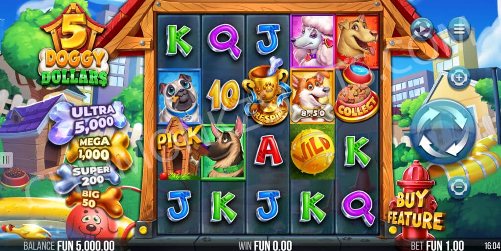 5 Doggy Dollars 4ThePlayer Online Slots casino exclusive release bonus buy volatile