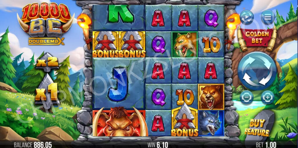 10000 BC Doublemax 4ThePlayer  Slot Review Volatile Online Slots Casino Bonus New