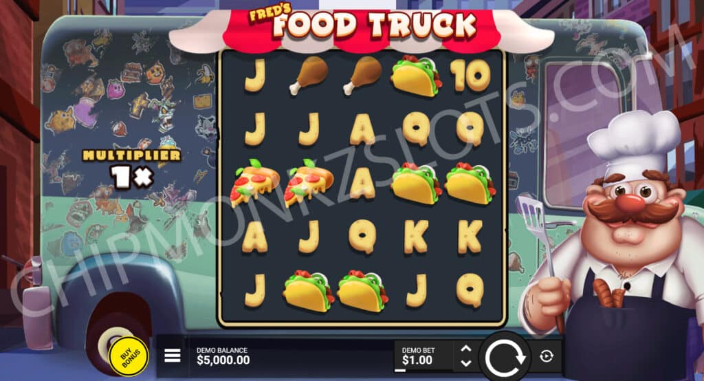 Fred's Food Truck Hacksaw Gaming Online Casino Slots Bonus Volatile