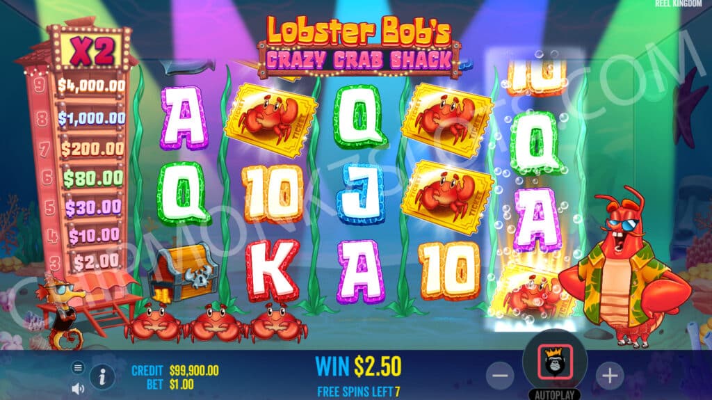 Lobster Bob's Crazy Crab Shack Reel Kingdom Slot Review Bonus New Online Slots Casino