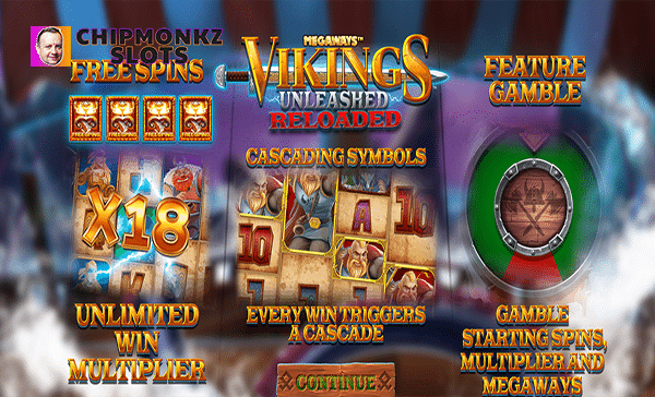 Vikings Unleashed Reloaded Blueprint Gaming Slot Review Online Slots Casino Megaways New Bonus Gamble Wheel