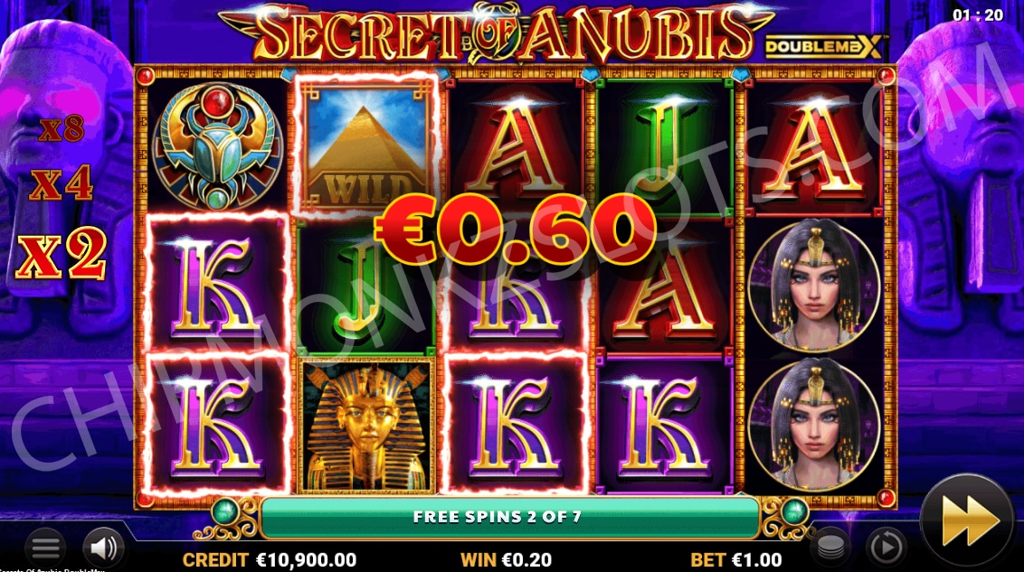 Secret Of Anubis (Reflex Gaming) - Slot Review - Chipmonkz Slots