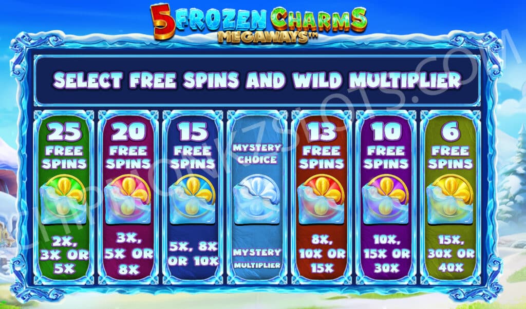 5 Frozen Charms Megaways Pragmatic Play Slot Review Online Slots Casino New Volatile