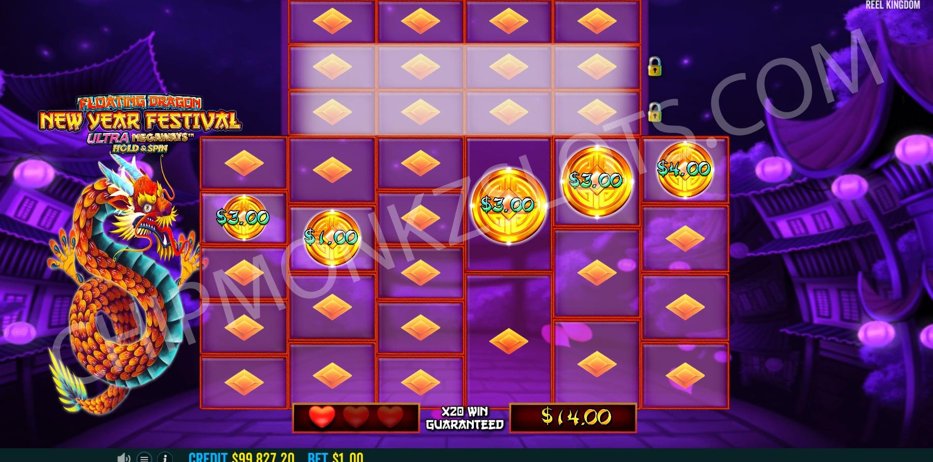 Floating Dragon New Year Festival Ultra Megaways Hold & Spin (Reel ...