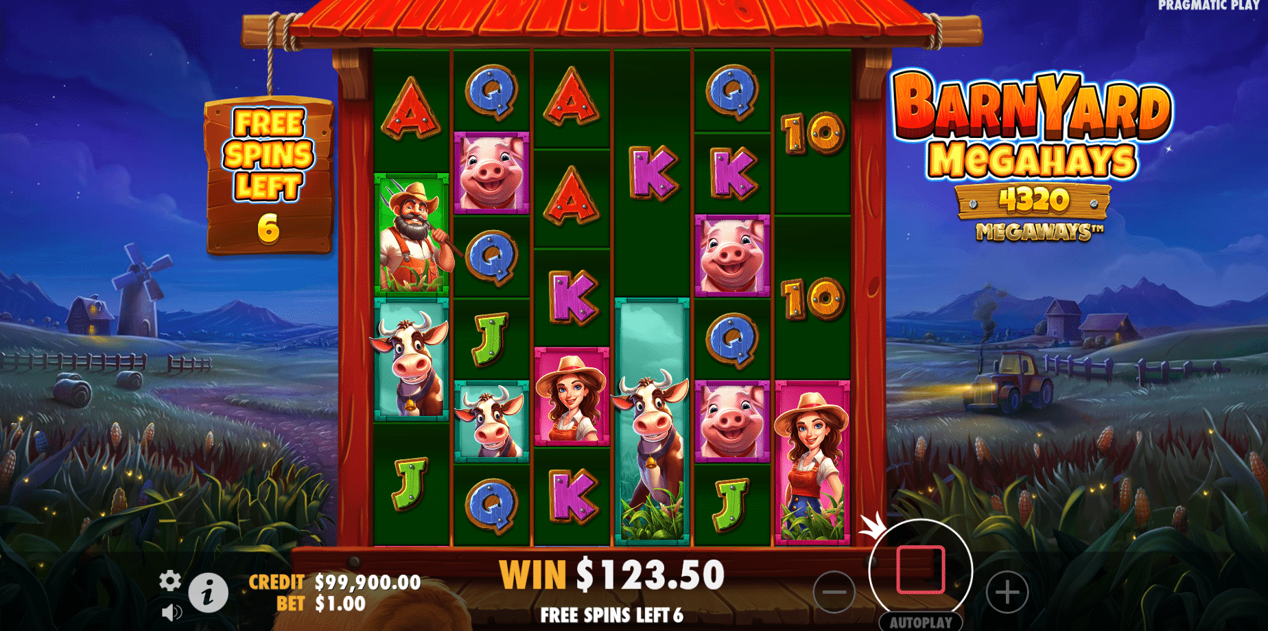 Barnyard Megahays Megaways (Pragmatic Play) - Slot Review - Chipmonkz Slots