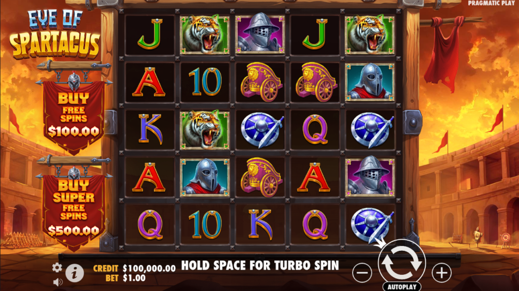 Eye Of Spartacus Pragmatic Play Slot Review Online Slots Casino New Volatile Bonus