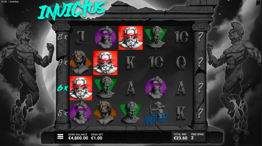 Invictus Hacksaw Gaming Slot Review Online Slots Casino New Volatile Bonus Free Spin Games