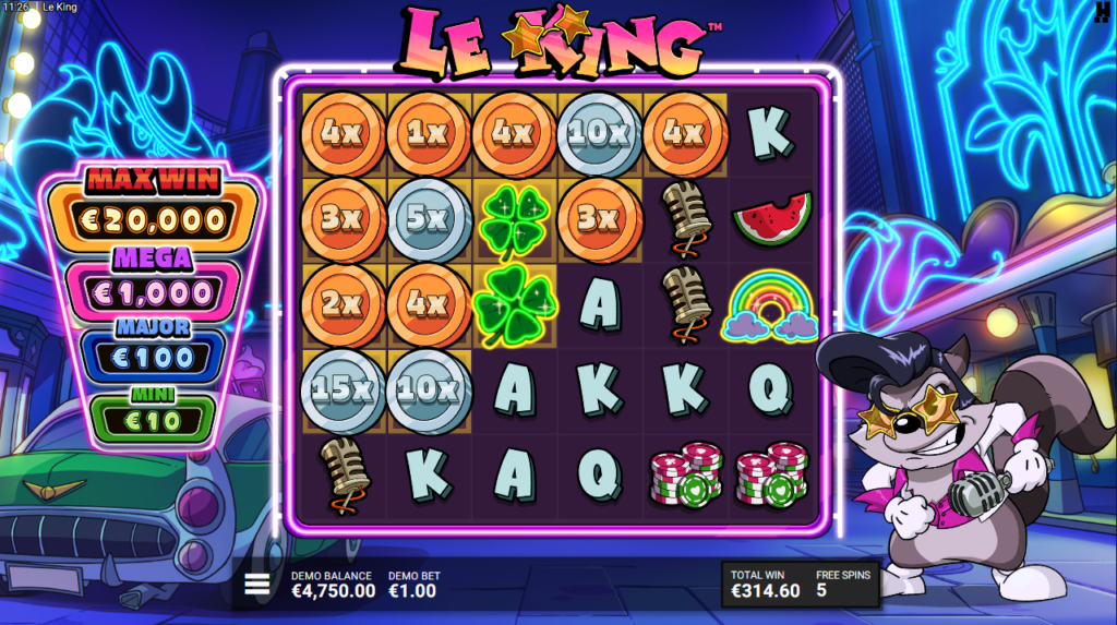 Le King Hacksaw Gaming Slot Review Online Slots Casino New Volatile Bonus Free Spin Wild