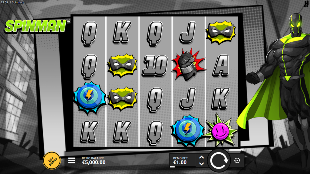 Spinman Hacksaw Gaming Slot Review Online Slots Casino New Volatile Pay Table Line